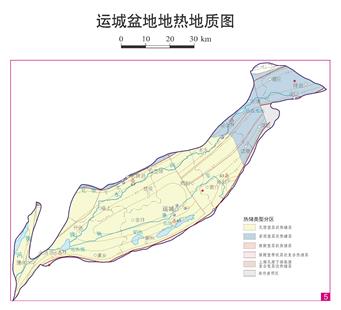 运城盆地地热地质图